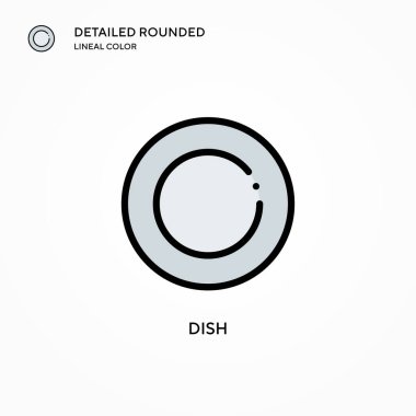 Tabak vektör simgesi. Modern vektör illüstrasyon kavramları. Düzenlemesi ve kişiselleştirmesi kolay.