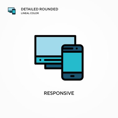 Karşılık vektör simgesi. Modern vektör illüstrasyon kavramları. Düzenlemesi ve kişiselleştirmesi kolay.