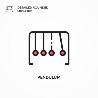 Sarkacı vektör simgesi. Modern vektör illüstrasyon kavramları. Düzenlemesi ve kişiselleştirmesi kolay.