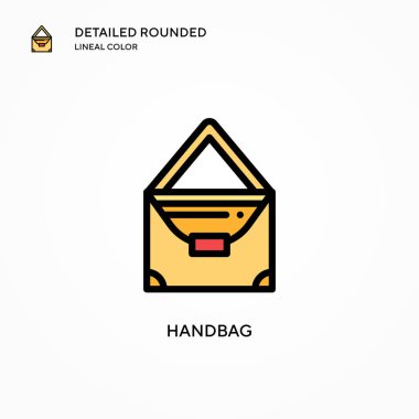 Çanta vektör simgesi. Modern vektör illüstrasyon kavramları. Düzenlemesi ve kişiselleştirmesi kolay.