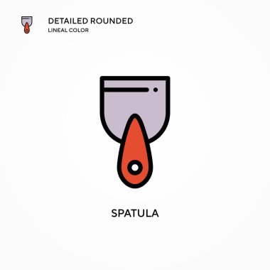 Spatula vektör simgesi. Modern vektör illüstrasyon kavramları. Düzenlemesi ve kişiselleştirmesi kolay.