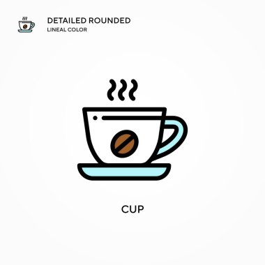 Kap vektör simgesi. Modern vektör illüstrasyon kavramları. Düzenlemesi ve kişiselleştirmesi kolay.