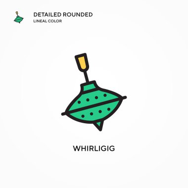 Girdap vektör simgesi. Modern vektör illüstrasyon kavramları. Düzenlemesi ve kişiselleştirmesi kolay.