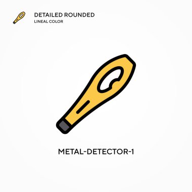 Metal dedektör-1 vektör simgesi. Modern vektör illüstrasyon kavramları. Düzenlemesi ve kişiselleştirmesi kolay.