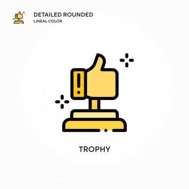 Ödül vektör simgesi. Modern vektör illüstrasyon kavramları. Düzenlemesi ve kişiselleştirmesi kolay.