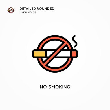Sigara içilmeyen vektör simgesi. Modern vektör illüstrasyon kavramları. Düzenlemesi ve kişiselleştirmesi kolay.