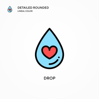 Vektör simgesini bırak. Modern vektör illüstrasyon kavramları. Düzenlemesi ve kişiselleştirmesi kolay.