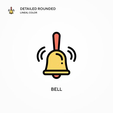 Çan vektör simgesi. Modern vektör illüstrasyon kavramları. Düzenlemesi ve kişiselleştirmesi kolay.