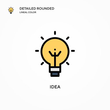 Fikir vektör simgesi. Modern vektör illüstrasyon kavramları. Düzenlemesi ve kişiselleştirmesi kolay.