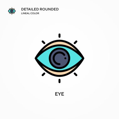 Göz vektör simgesi. Modern vektör illüstrasyon kavramları. Düzenlemesi ve kişiselleştirmesi kolay.