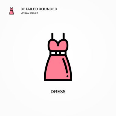 Vektör simgesini giyin. Modern vektör illüstrasyon kavramları. Düzenlemesi ve kişiselleştirmesi kolay.