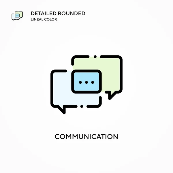 Communication Vector Icon Modern Vector Illustration Concepts Easy Edit Customize — Stock Vector