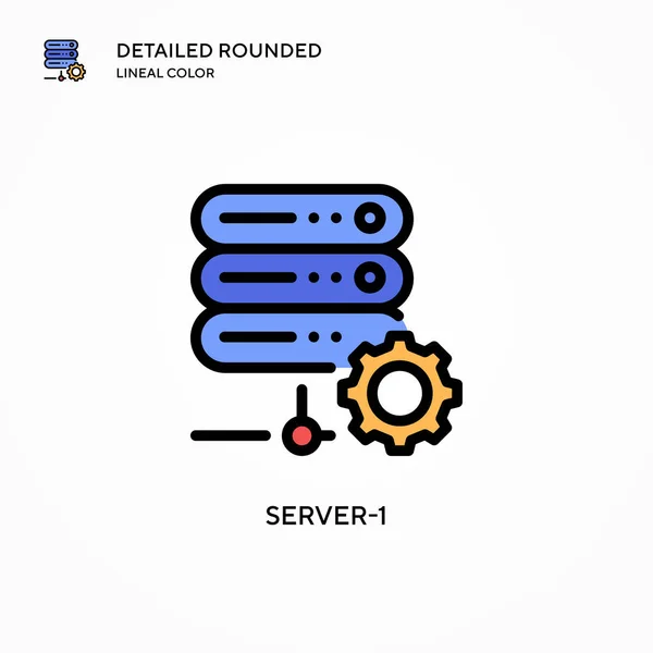 Значок Вектора Сервера Современные Векторные Иллюстрации Простота Редактирования Хранения — стоковый вектор