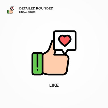 Vektör simgesi gibi. Modern vektör illüstrasyon kavramları. Düzenlemesi ve kişiselleştirmesi kolay.