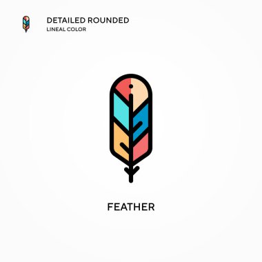 Tüylü vektör simgesi. Modern vektör illüstrasyon kavramları. Düzenlemesi ve kişiselleştirmesi kolay.