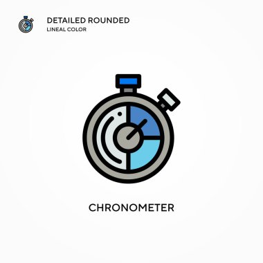 Kronometre vektör simgesi. Modern vektör illüstrasyon kavramları. Düzenlemesi ve kişiselleştirmesi kolay.