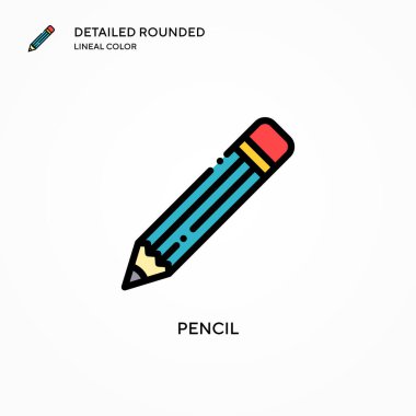 Kalem vektör simgesi. Modern vektör illüstrasyon kavramları. Düzenlemesi ve kişiselleştirmesi kolay.