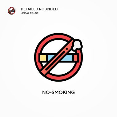 Sigara içilmeyen vektör simgesi. Modern vektör illüstrasyon kavramları. Düzenlemesi ve kişiselleştirmesi kolay.