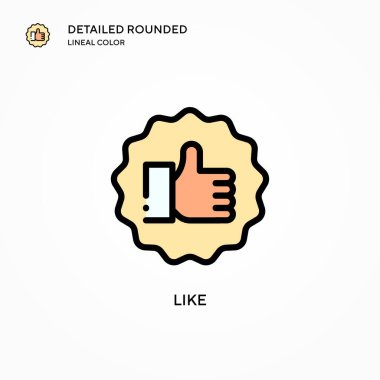 Vektör simgesi gibi. Modern vektör illüstrasyon kavramları. Düzenlemesi ve kişiselleştirmesi kolay.