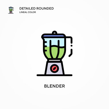 Blender vektör simgesi. Modern vektör illüstrasyon kavramları. Düzenlemesi ve kişiselleştirmesi kolay.