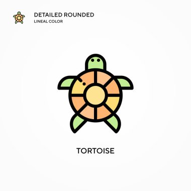 Kaplumbağa vektör simgesi. Modern vektör illüstrasyon kavramları. Düzenlemesi ve kişiselleştirmesi kolay.