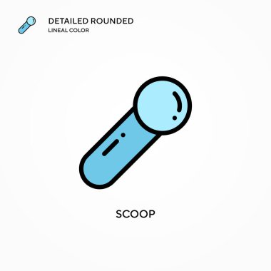 Kepçe vektör simgesi. Modern vektör illüstrasyon kavramları. Düzenlemesi ve kişiselleştirmesi kolay.