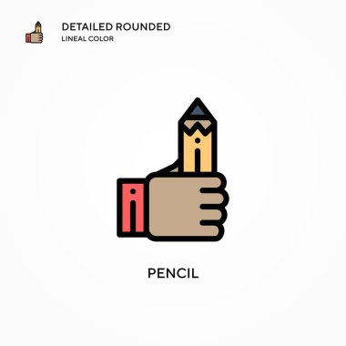 Kalem vektör simgesi. Modern vektör illüstrasyon kavramları. Düzenlemesi ve kişiselleştirmesi kolay.