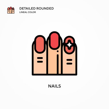 Çivi vektör simgesi. Modern vektör illüstrasyon kavramları. Düzenlemesi ve kişiselleştirmesi kolay.