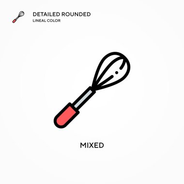 Karışık vektör simgesi. Modern vektör illüstrasyon kavramları. Düzenlemesi ve kişiselleştirmesi kolay.