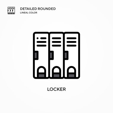 Kilit vektör simgesi. Modern vektör illüstrasyon kavramları. Düzenlemesi ve kişiselleştirmesi kolay.