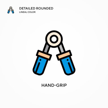 Elle kavrama vektör simgesi. Modern vektör illüstrasyon kavramları. Düzenlemesi ve kişiselleştirmesi kolay.