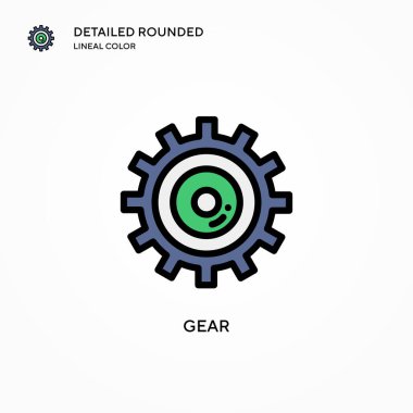 Vites vektör simgesi. Modern vektör illüstrasyon kavramları. Düzenlemesi ve kişiselleştirmesi kolay.