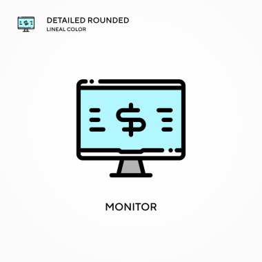 Vektör simgesini izle. Modern vektör illüstrasyon kavramları. Düzenlemesi ve kişiselleştirmesi kolay.