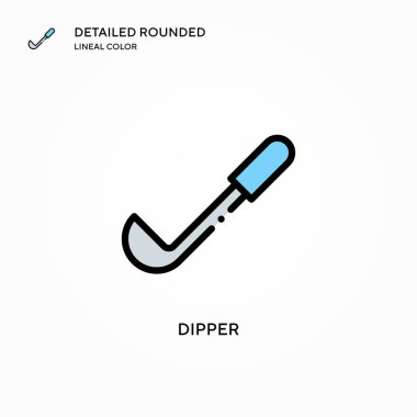 Dipper vektör simgesi. Modern vektör illüstrasyon kavramları. Düzenlemesi ve kişiselleştirmesi kolay.