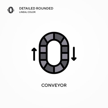 Taşıyıcı vektör simgesi. Modern vektör illüstrasyon kavramları. Düzenlemesi ve kişiselleştirmesi kolay.