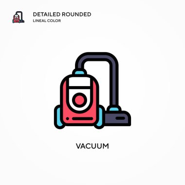 Vakum vektör simgesi. Modern vektör illüstrasyon kavramları. Düzenlemesi ve kişiselleştirmesi kolay.