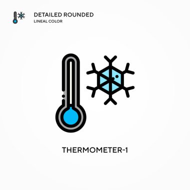 Termometre-1 vektör simgesi. Modern vektör illüstrasyon kavramları. Düzenlemesi ve kişiselleştirmesi kolay.