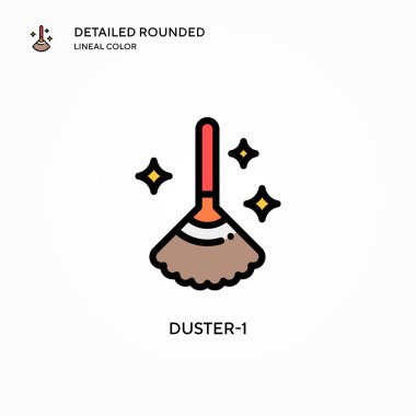 Duster-1 vektör simgesi. Modern vektör illüstrasyon kavramları. Düzenlemesi ve kişiselleştirmesi kolay.