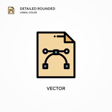 Vektör vektör simgesi. Modern vektör illüstrasyon kavramları. Düzenlemesi ve kişiselleştirmesi kolay.