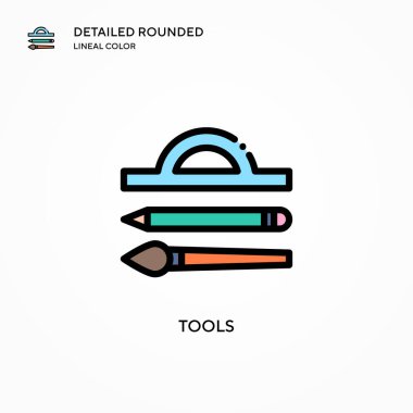 Araç vektör simgesi. Modern vektör illüstrasyon kavramları. Düzenlemesi ve kişiselleştirmesi kolay.