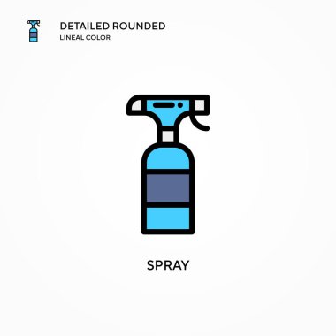 Sprey vektör simgesi. Modern vektör illüstrasyon kavramları. Düzenlemesi ve kişiselleştirmesi kolay.
