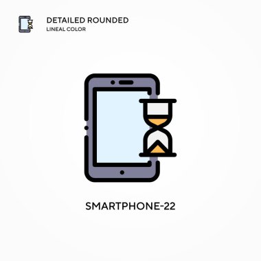 Akıllı Telefon-22 vektör simgesi. Modern vektör illüstrasyon kavramları. Düzenlemesi ve kişiselleştirmesi kolay.