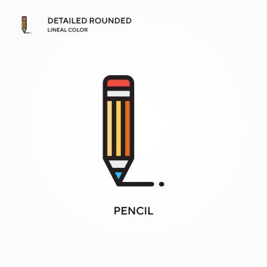 Kalem vektör simgesi. Modern vektör illüstrasyon kavramları. Düzenlemesi ve kişiselleştirmesi kolay.