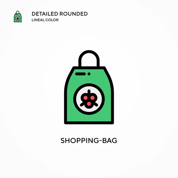 Icono Vector Bolsa Compras Conceptos Modernos Ilustración Vectorial Fácil Editar — Archivo Imágenes Vectoriales