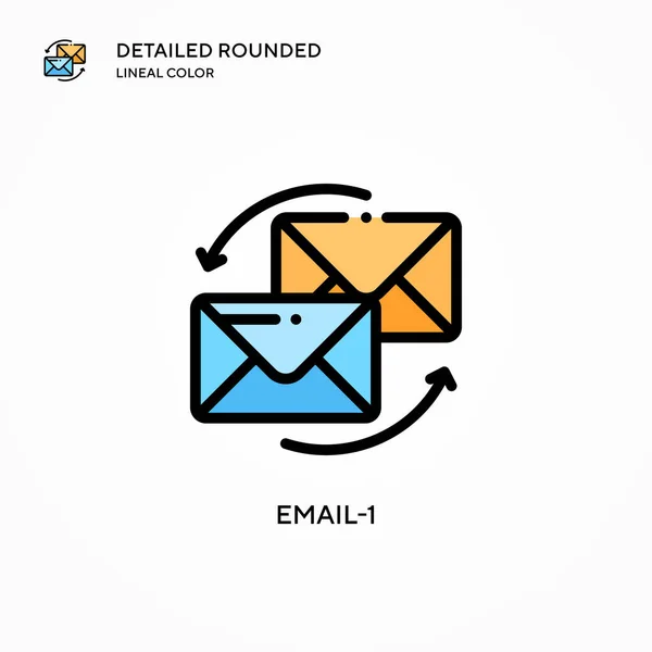 Email Vector Icon Modern Vector Illustration Concepts Easy Edit Customize — Stock Vector