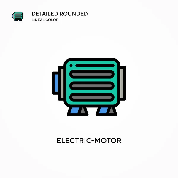 Icono Vector Motor Eléctrico Conceptos Modernos Ilustración Vectorial Fácil Editar — Archivo Imágenes Vectoriales