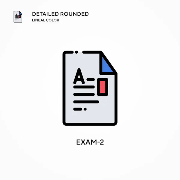 Exam Vektor Symbol Moderne Konzepte Zur Vektorillustration Einfach Bearbeiten Und — Stockvektor