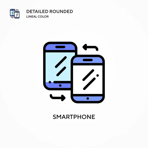 Значок Вектора Смартфона Современные Векторные Иллюстрации Простота Редактирования Хранения — стоковый вектор