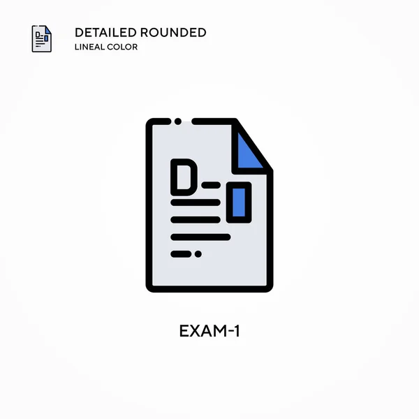 Examen Icono Vector Conceptos Modernos Ilustración Vectorial Fácil Editar Personalizar — Archivo Imágenes Vectoriales