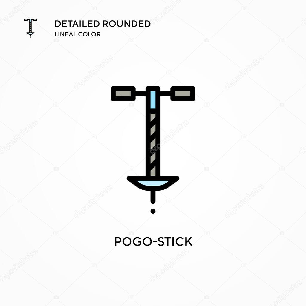 Icono de vector Pogostick. Conceptos modernos de ilustración vectorial